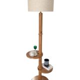 Vintage wooden floor lamp - 1950s