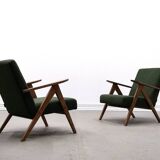 Mid Century Easy Chair Model B - 310 Var in Light Green Buckle