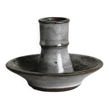 Sanded stoneware candle holder Chantal and Thierry Robert