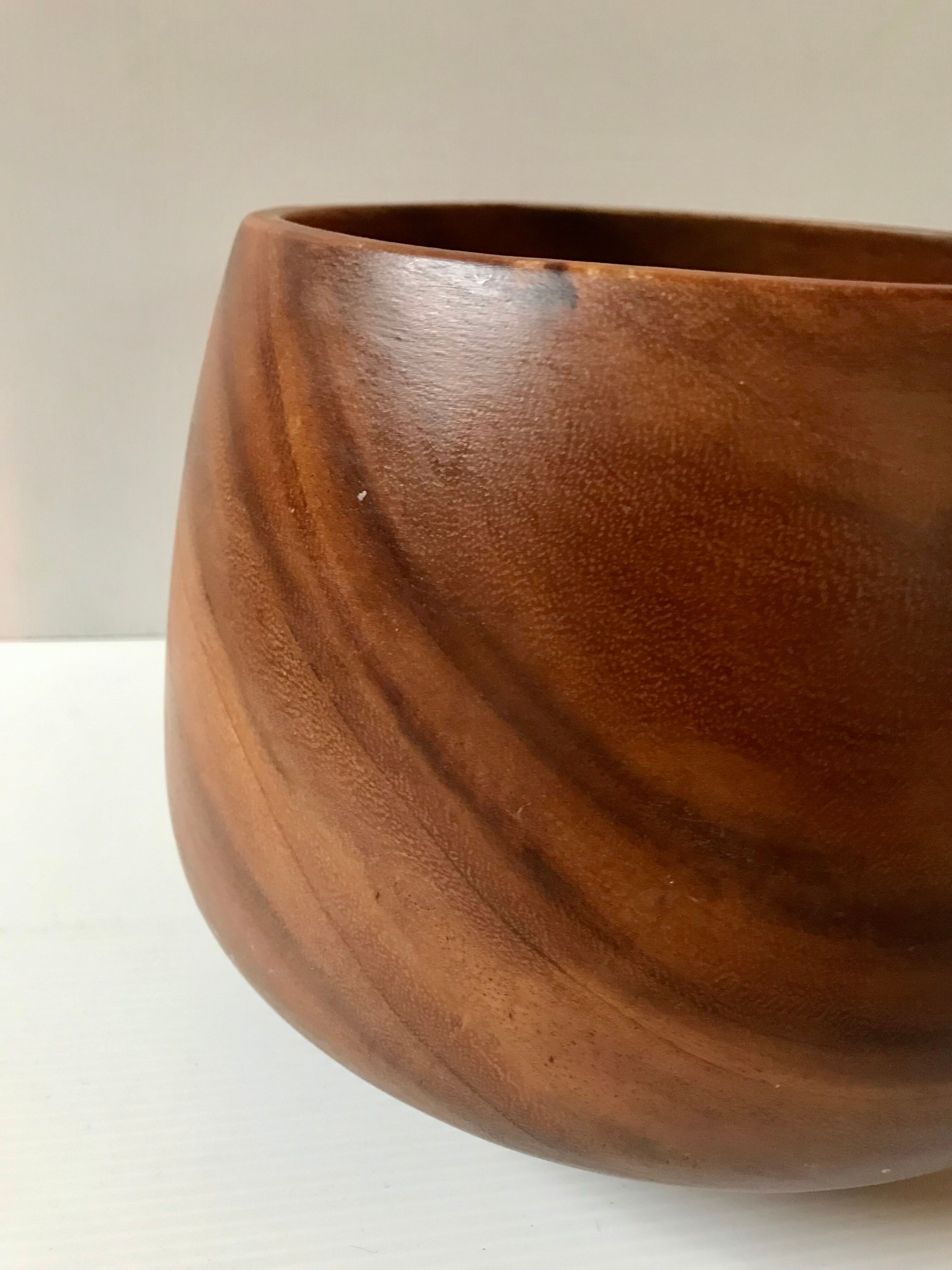 Wooden bowl 4 liters vintage