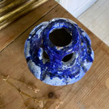 Fat lava glazed ceramic vase