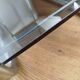 Étagère Bauhaus en métal chromé et verre fumé, années 70