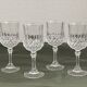 Set of 4 crystal stem glasses from Arques.