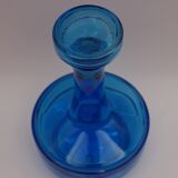 Vintage blue glass decanter