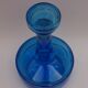Carafe verre bleu vintage