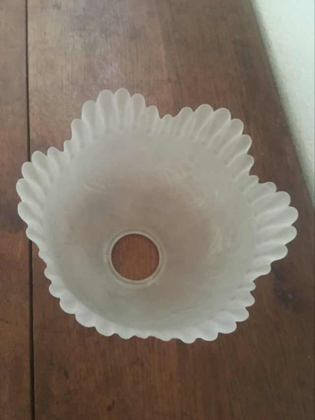 Moulded glass flower