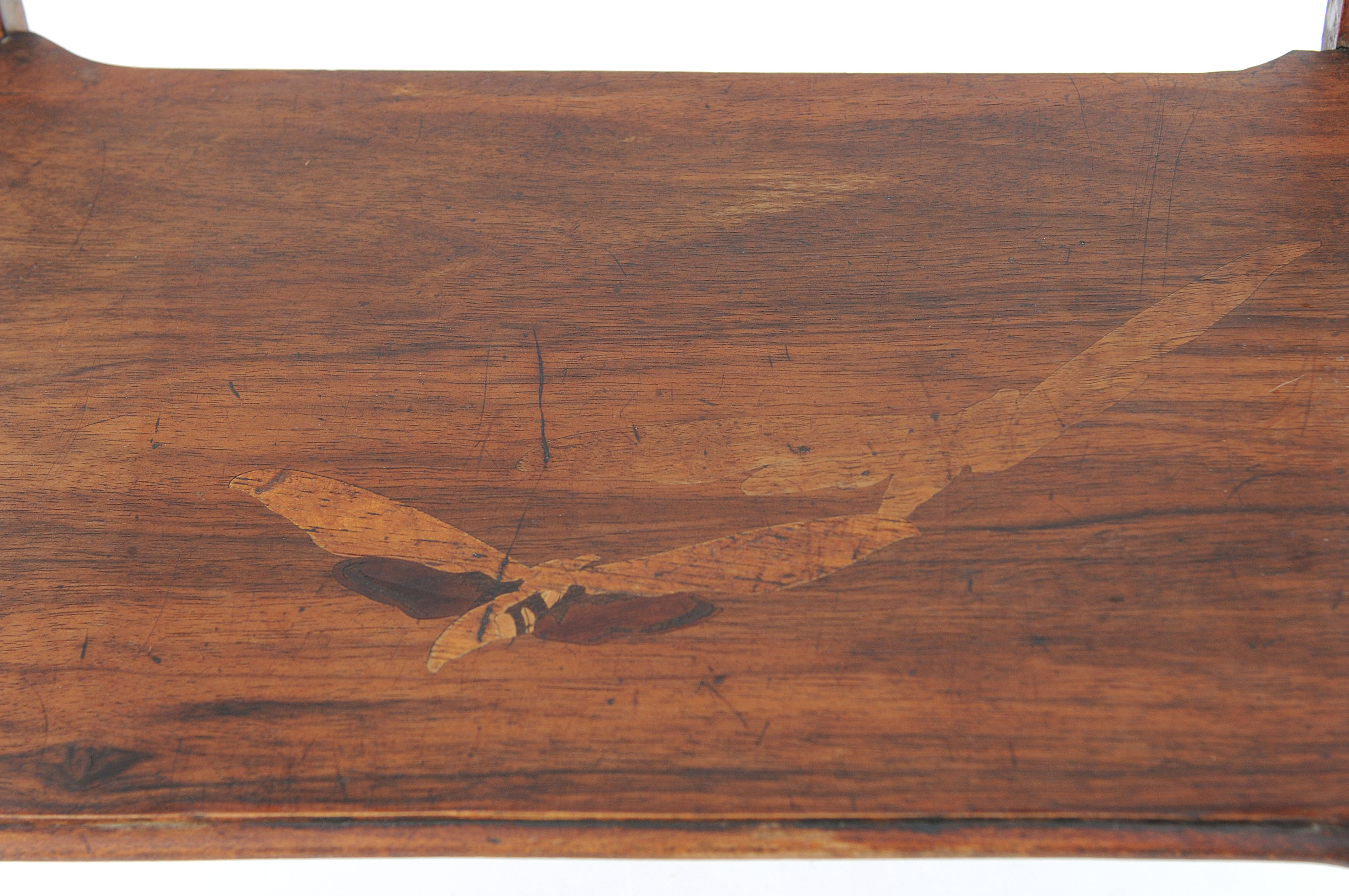 Tea table in marquetry by Émile Gallé
