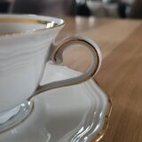 6 cups and saucers in Bavaria porcelain.