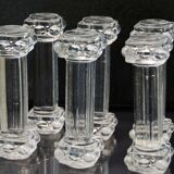 Lot of 10 Mid Century Val Saint Lambert Crystal Knife Rests