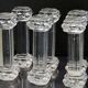 Lot of 10 Mid Century Val Saint Lambert Crystal Knife Rests