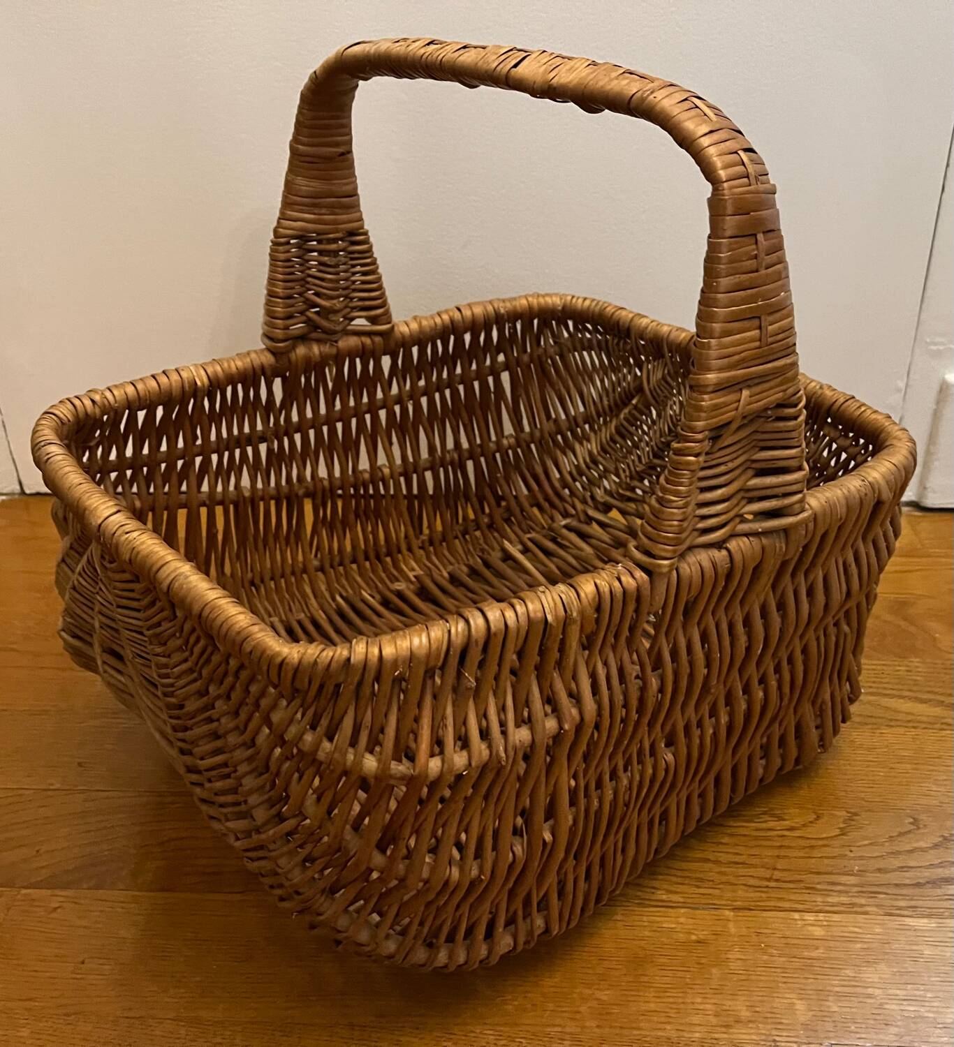 Vintage wicker basket