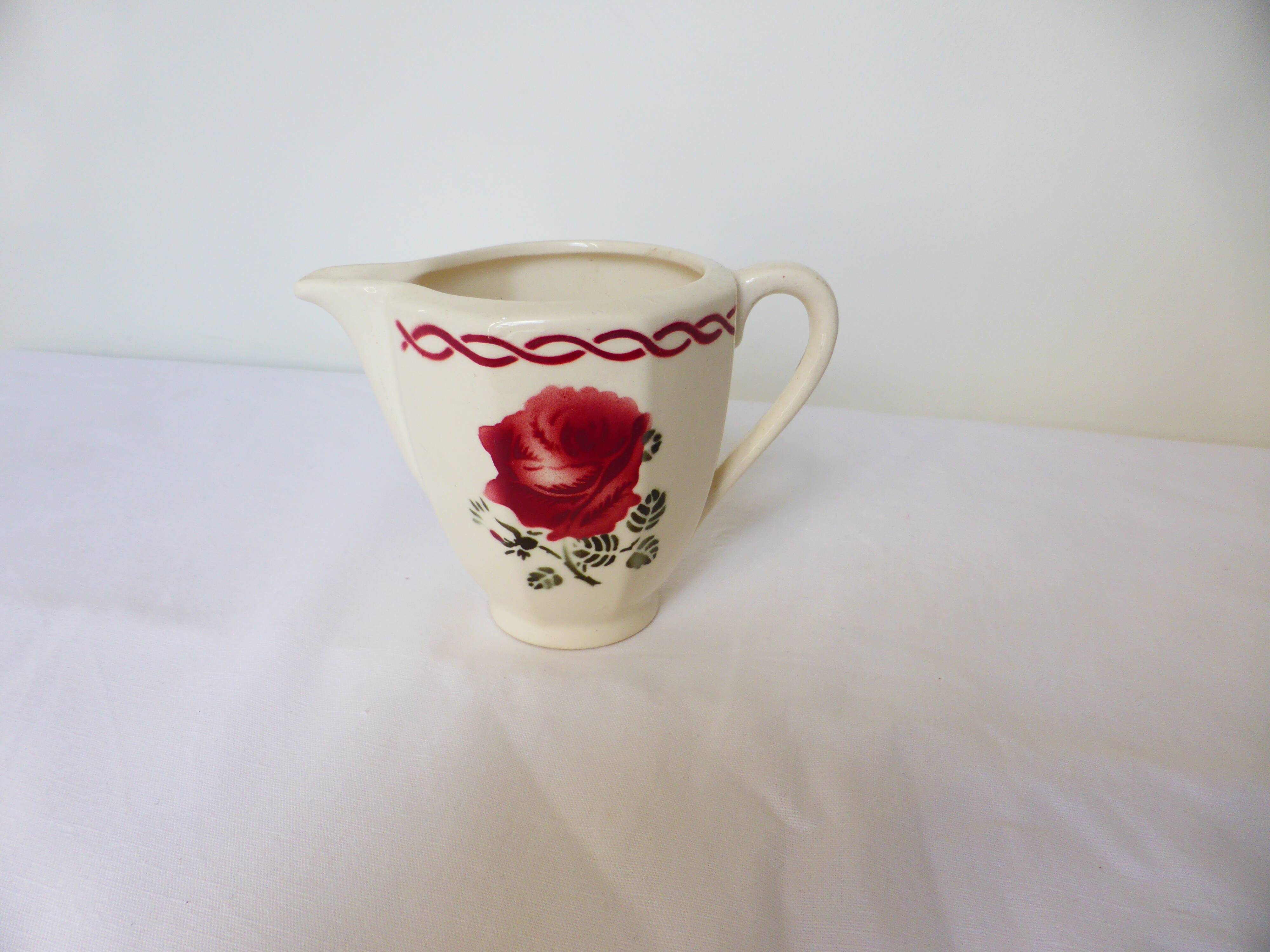 vintage milk jug of Badonviller model Germaine 220657