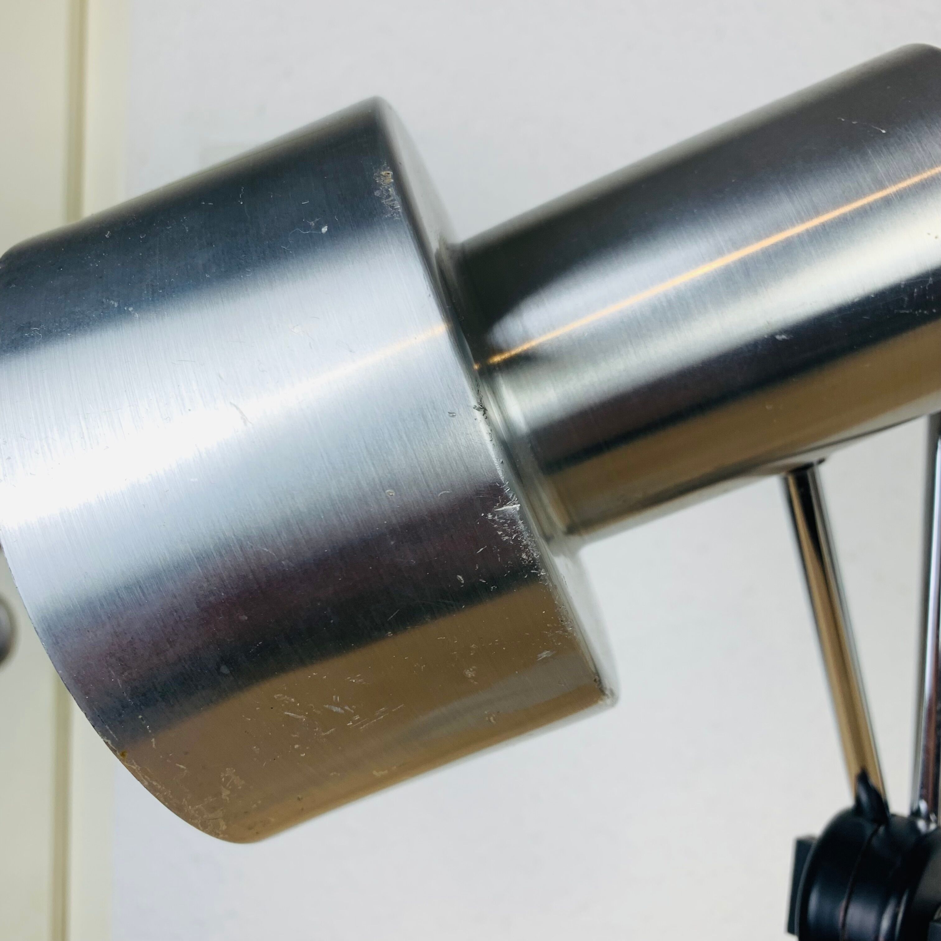 Vintage lamp brushed aluminum 50/60s