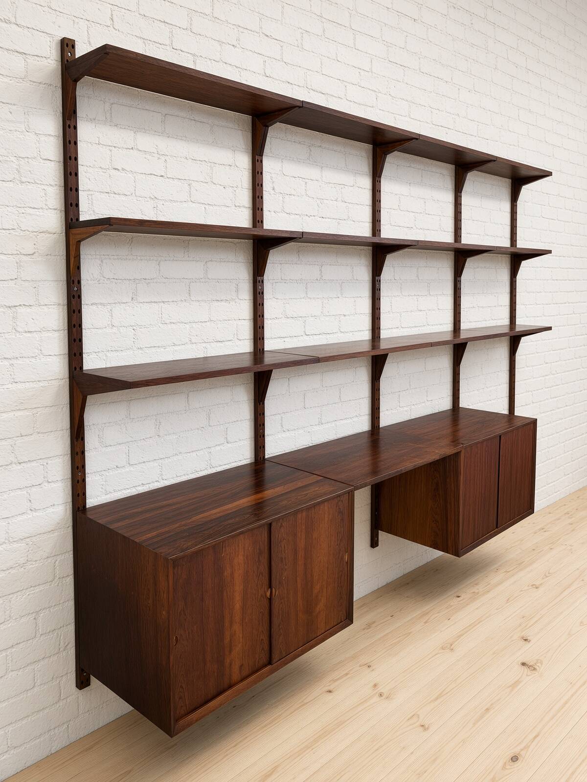 Rosewood Wall System by Poul Cadovius For Cado, 1960s.