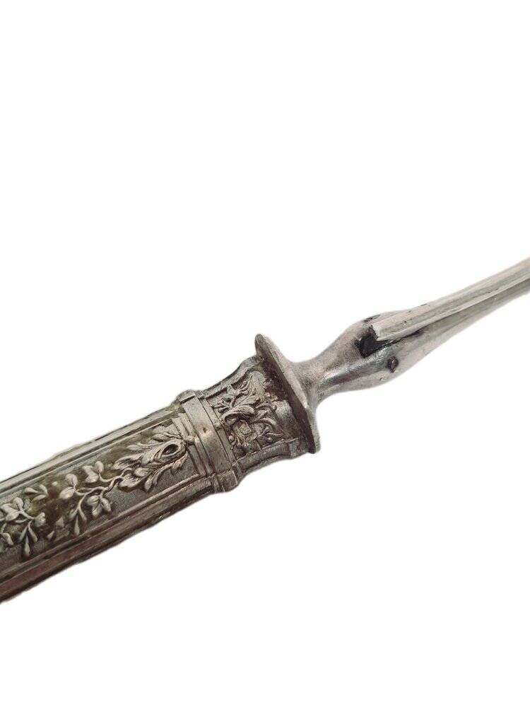 Fourchette à rôtir en argent classique, France, années 1880