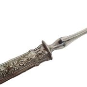 Fourchette à rôtir en argent classique, France, années 1880
