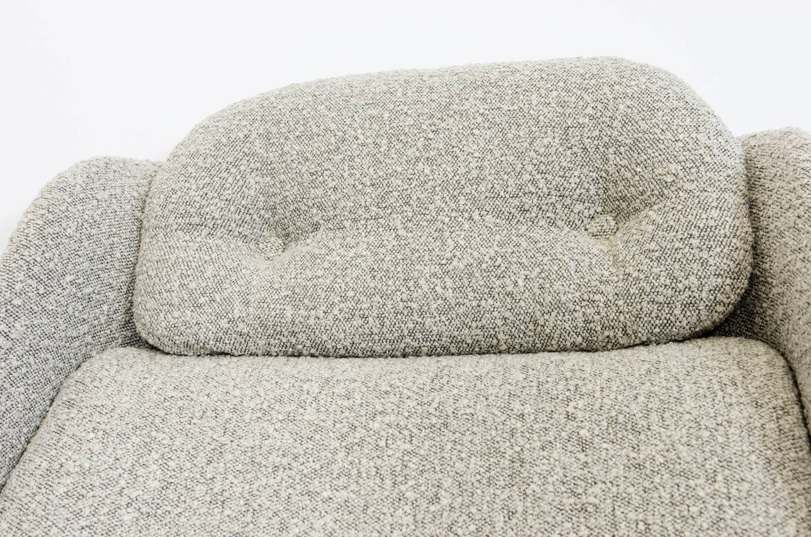 Customizable Large Plywood Swivel Lounge Chair, 1970s,