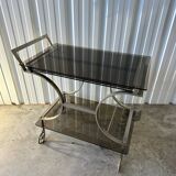 70s metal serving trolley