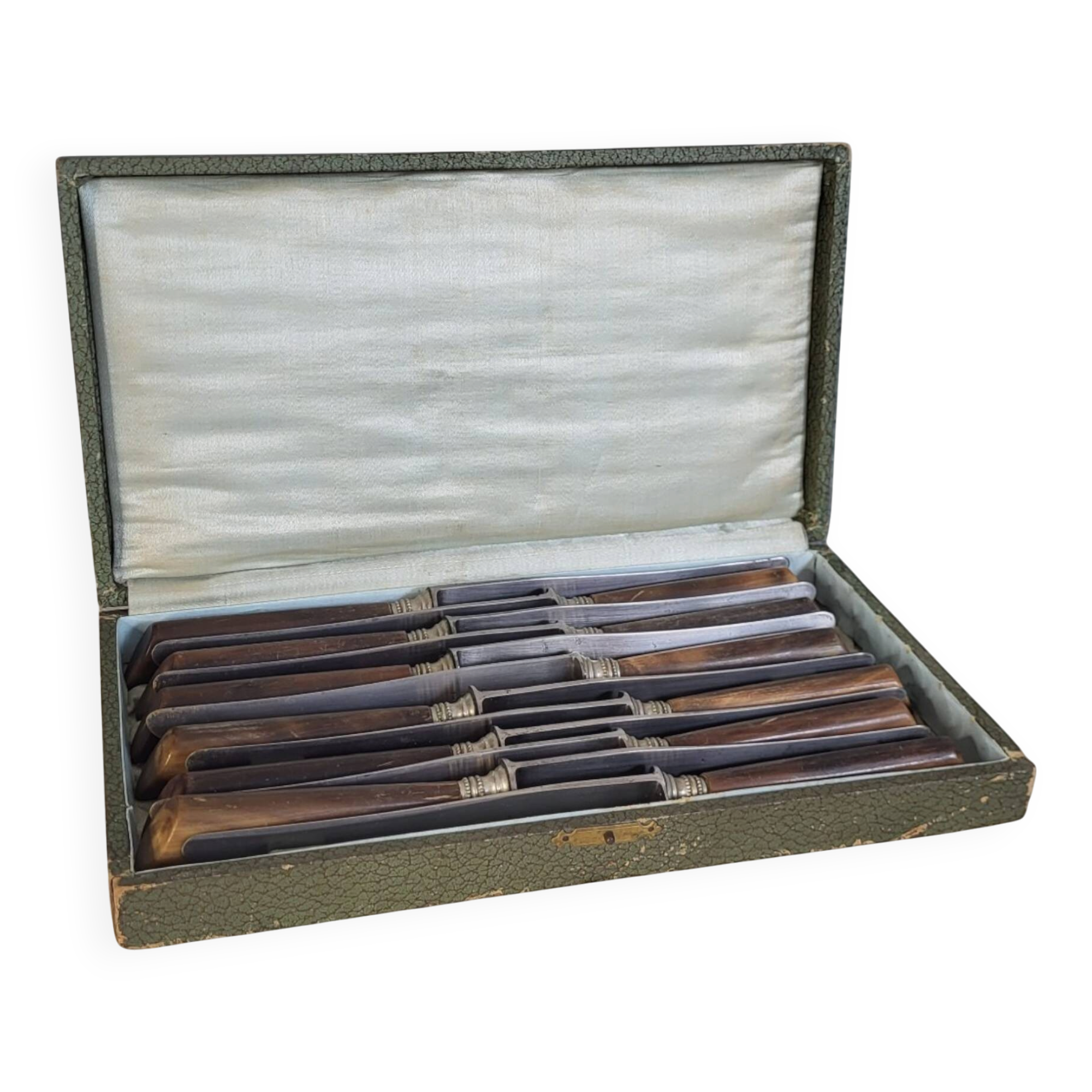 12 horn handle knives