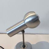 Adjustable wall lamp in brushed aluminum 1960/70