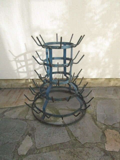 Yew tree, bottle rack or bottle hedgehog