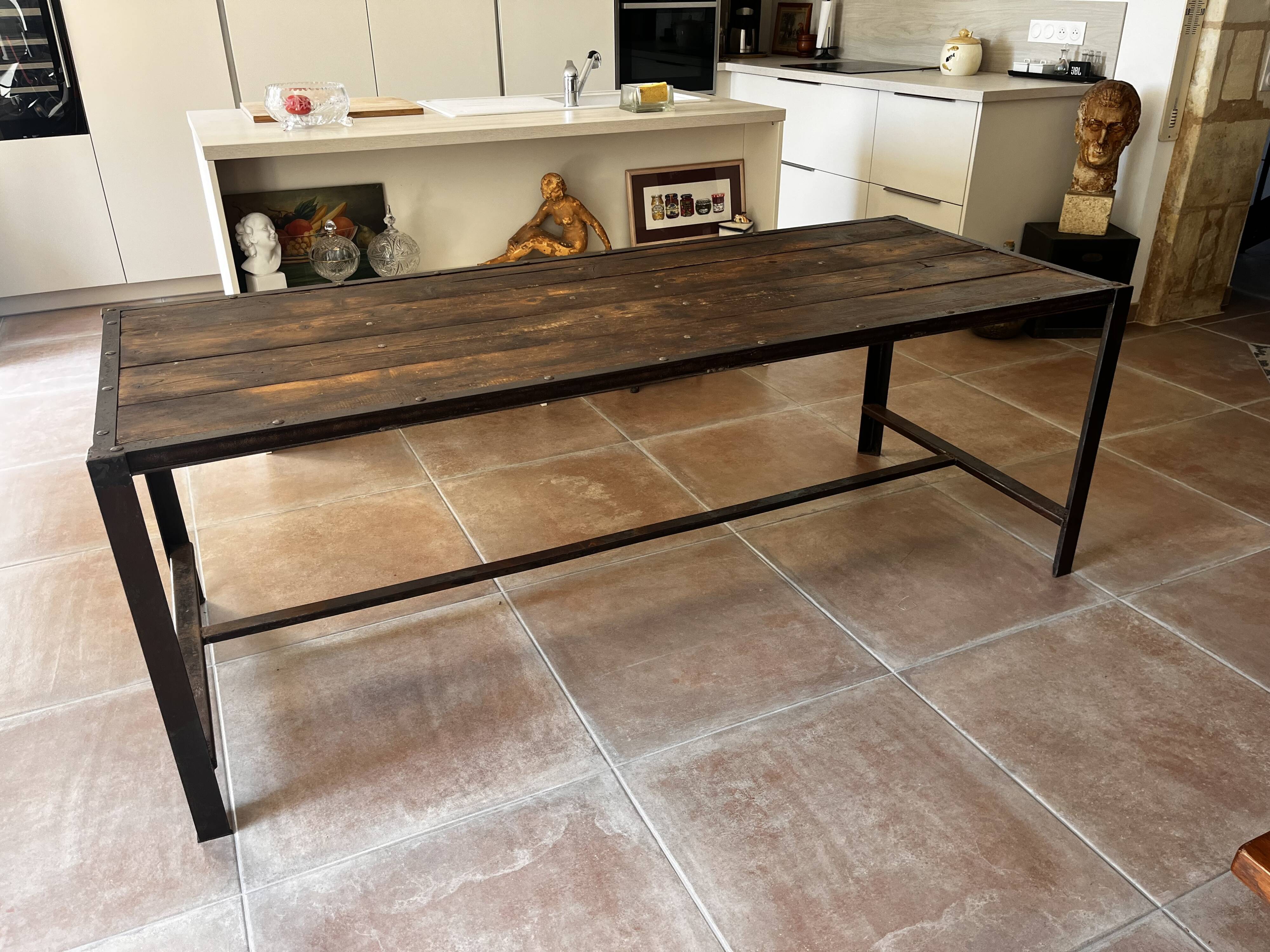 Industrial table 200x79