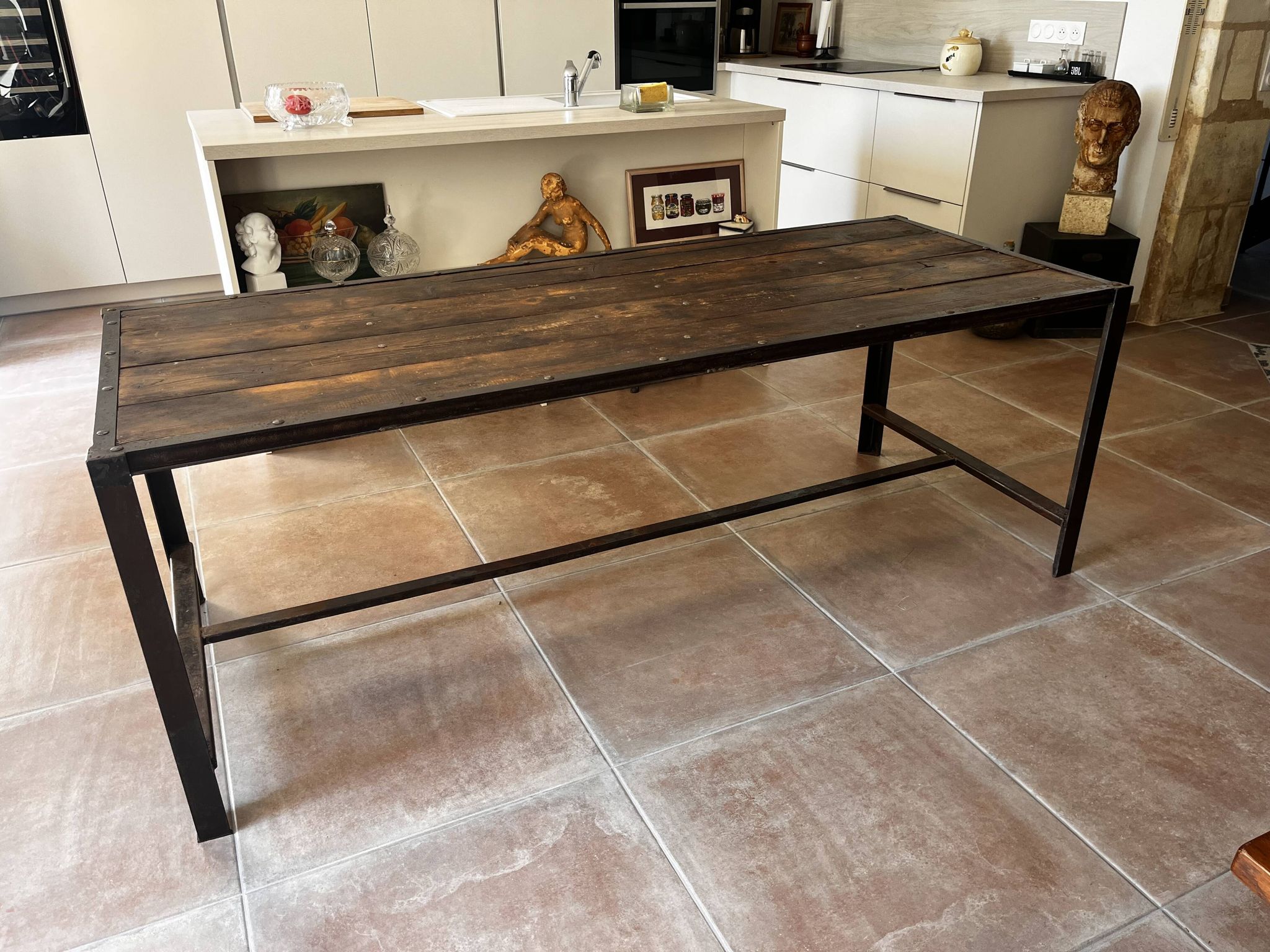 Table industrielle 200x79