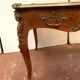 Louis XV style ceremonial desk, 19th century fawn leather top