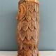 Vintage carved wooden umbrella stand