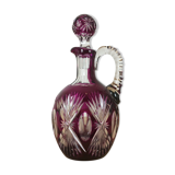 Val Saint Lambert double-layer red cut crystal carafe