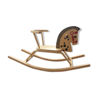 Wooden rocking horse
