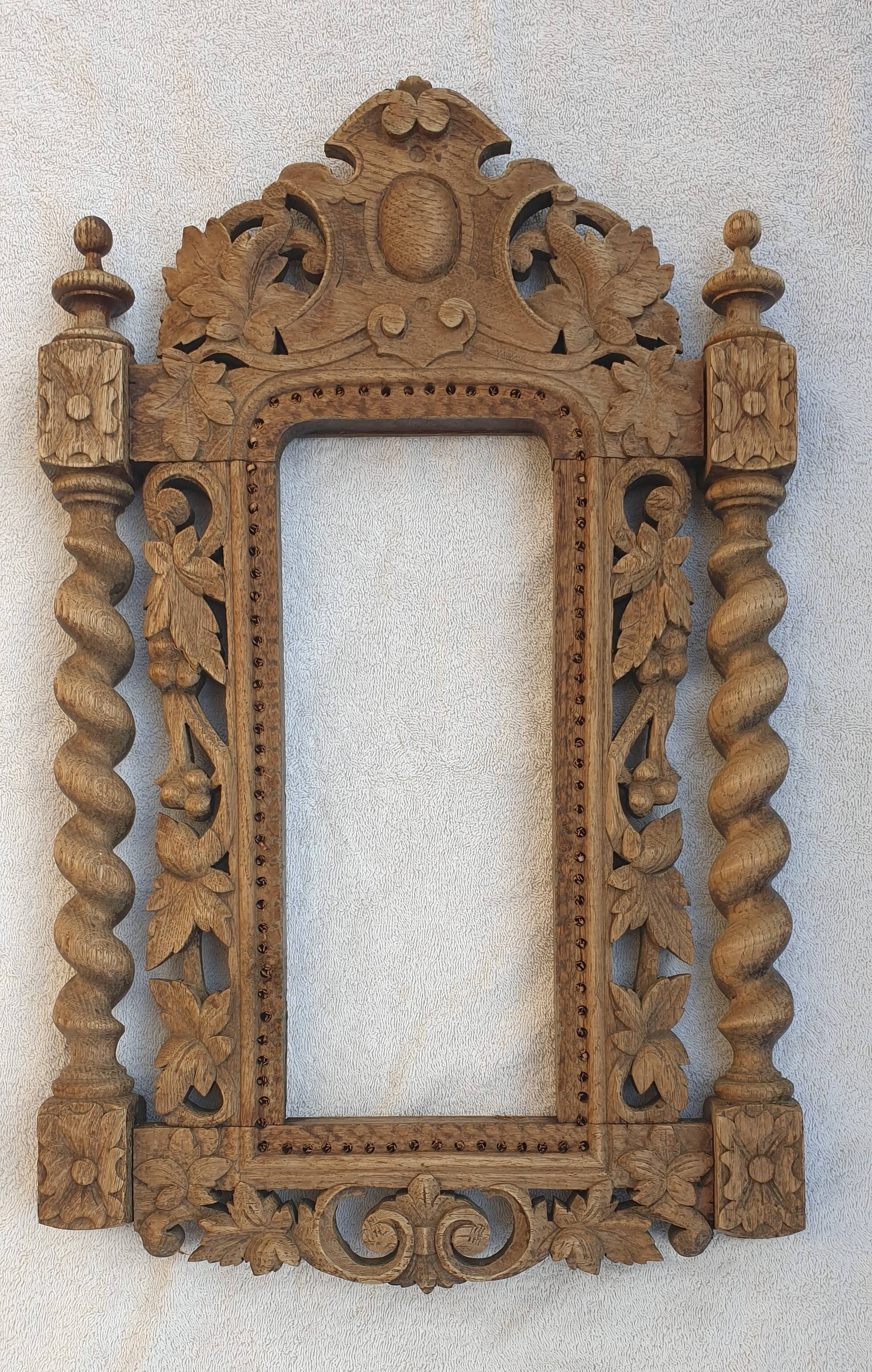 Wooden door pediment vintage sculpture wall art antique