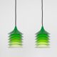 Pair of vintage Danish Duett pendants by Bent Gentzel Boysen, IKEA, 19