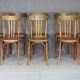 Set of 8 Fischel bentwood Bistrot chairs circa 1930