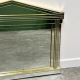 Large Vintage Horizontal Hollywood Regency Mirror by De Knudt, Belgium 1980
