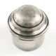 Eclectic pill box, silver-plated brass, Poland, 19th century