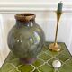 Vase ball glazed pottery signed