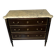 Commode 3 tiroirs de style Louis XVI, marbre et bronzes dorés