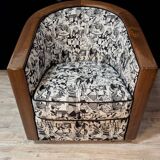 Art Deco swivel armchair