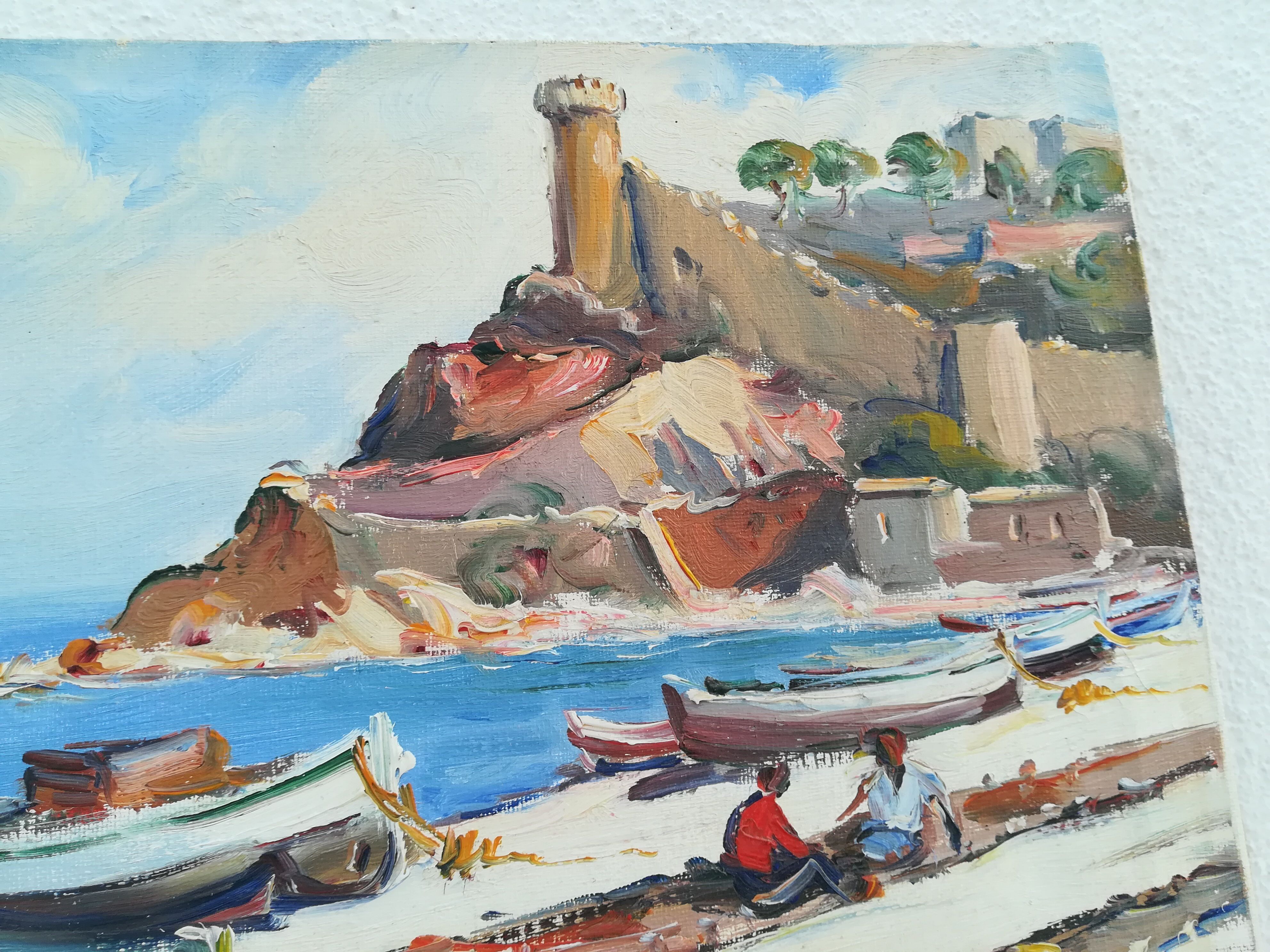 Acrylics on canvas, Cadaques and Tossa de Mar