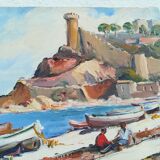 Acrylics on canvas, Cadaques and Tossa de Mar