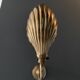 Brass "shell" wall lamp, Arts Nouveaux