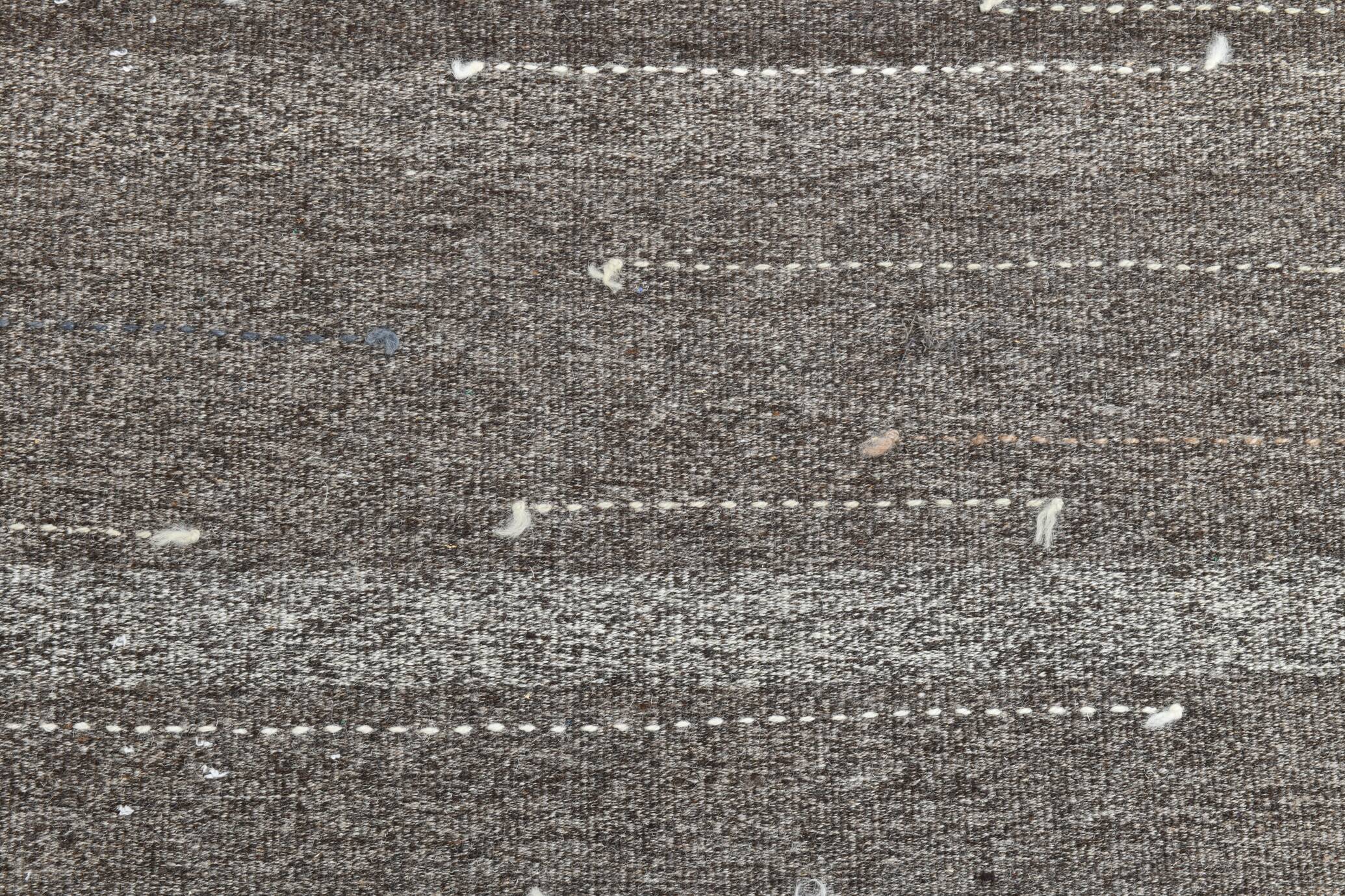5'9 x 7'10 Vintage Taupe Grey Rug Minimalist Natural Design, 175x240 Cm