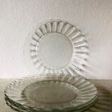 4 flat plates Duralex Oil Lesieur