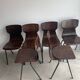 Lot de 6 chaises en bois de rose Eromes