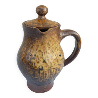 Stoneware coffee pitcher
