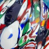 Paire de vases  en verre de Murano