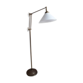 Articulated brass floor lamp
