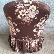 Napoleon III toad chair – Antique structure, floral fabric