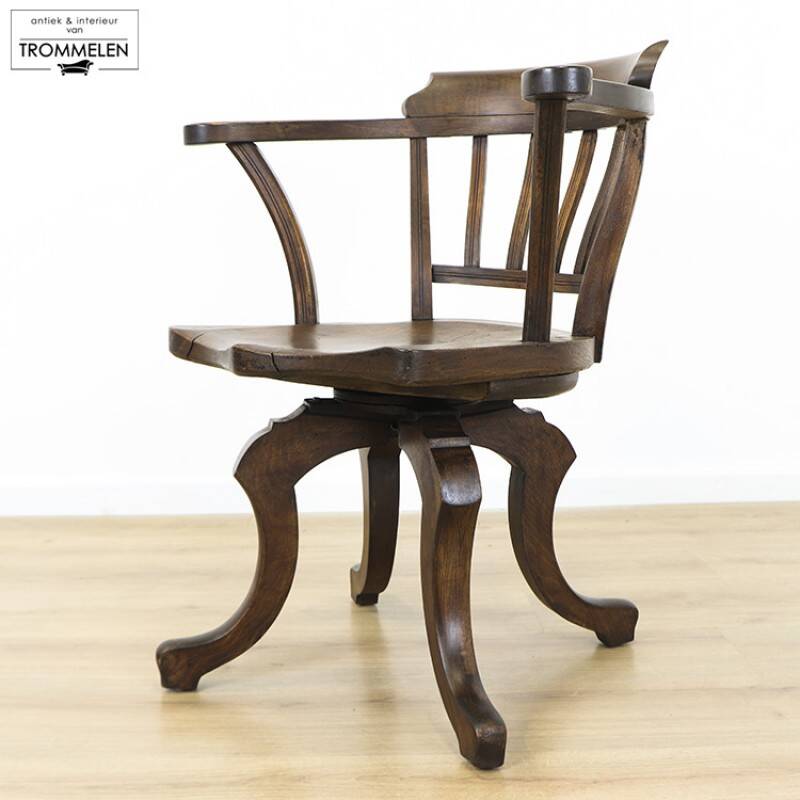 Antique english trapnell & gane office chair